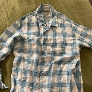 Llbean linen button down. Size XL tall